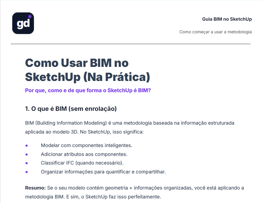Guia Como Usar BIM no SketchUp (Na Prática)
